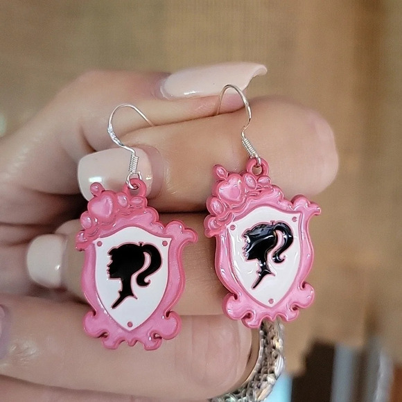 Barbie Yearbook Portrait Drop Earrings, S925 wires - Picture 5 of 8